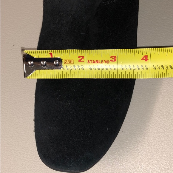 Wedge Black Suede Tall Boots - Picture 8 of 10